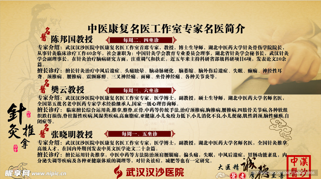 中医康复科创意宣传栏设计