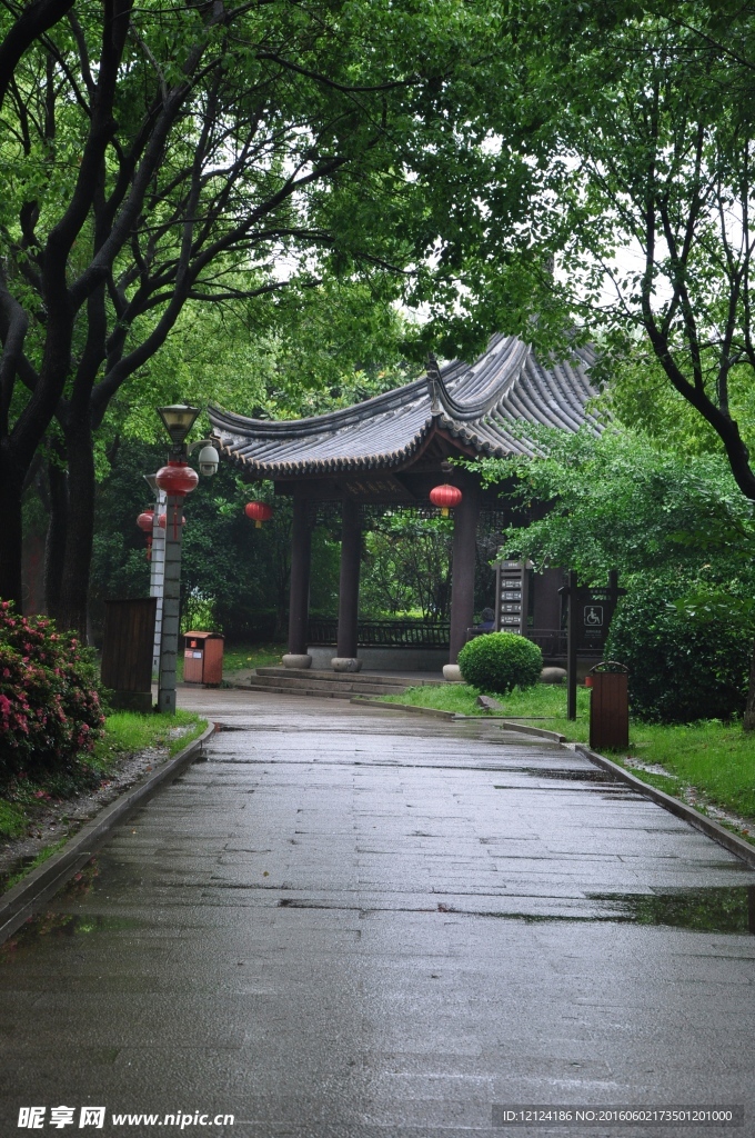 小道  凉亭
