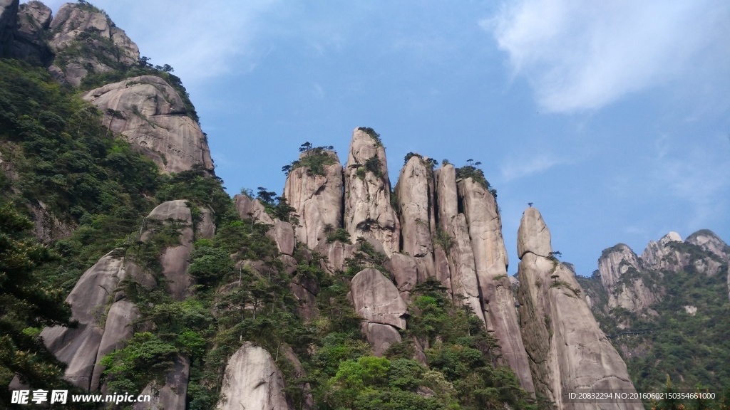 江西三清山风光五指山