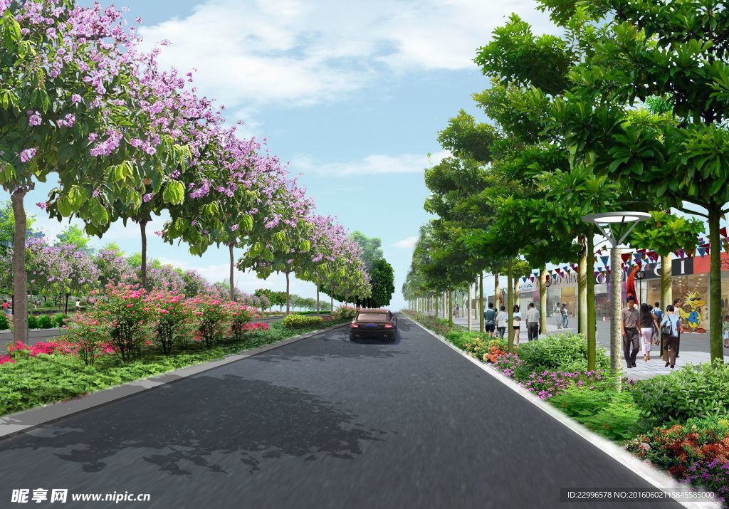 道路效果图