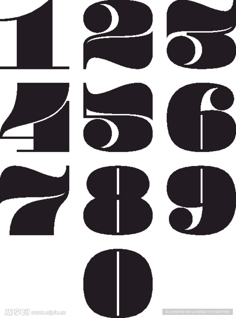粗数字