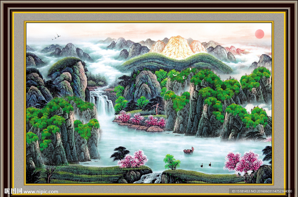 国画流水