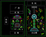 工厂工业区功能区 景观设计绿化