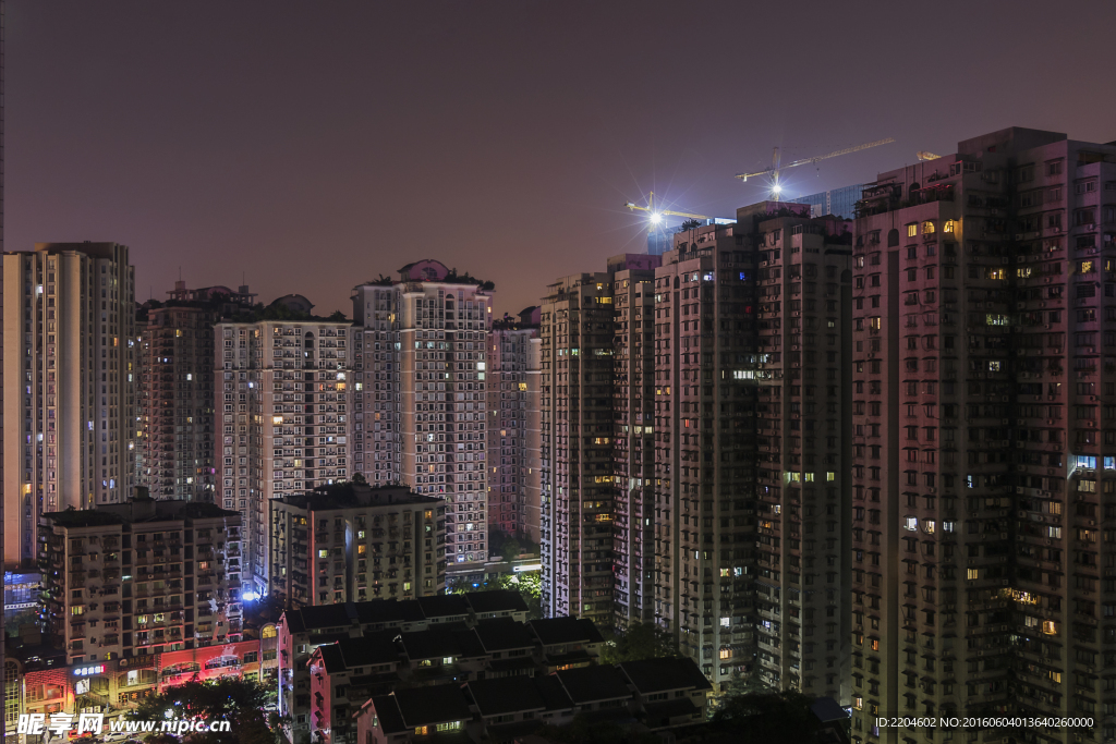 百鹤林小区夜景