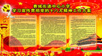 党的十八大精神学校展板党建