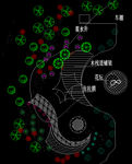 公路道路高速路 景观绿化铺装图