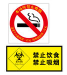 禁止吸烟 医疗废物 标示