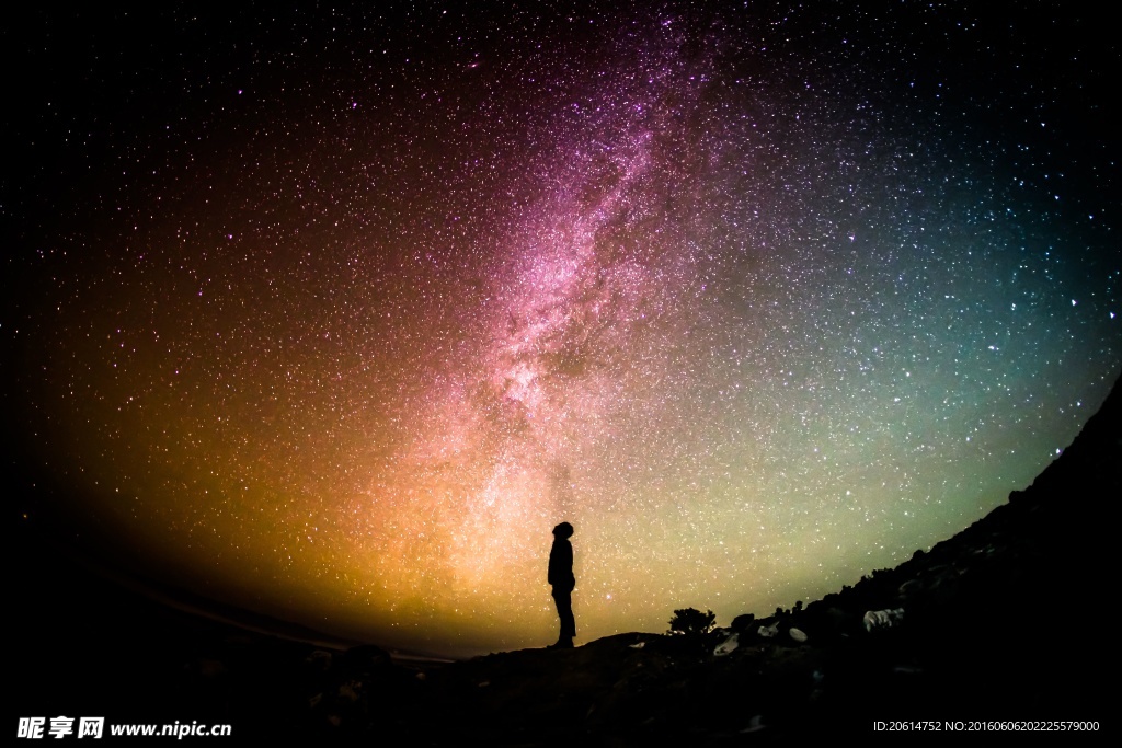 夜色下星空