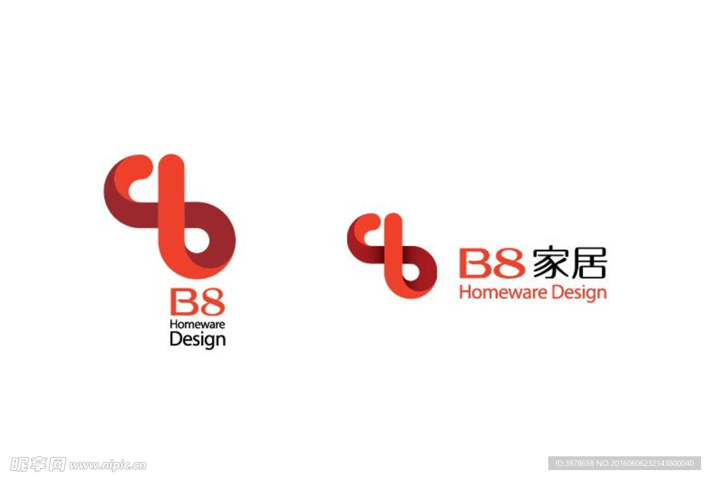 B8家具 矢量标志logo