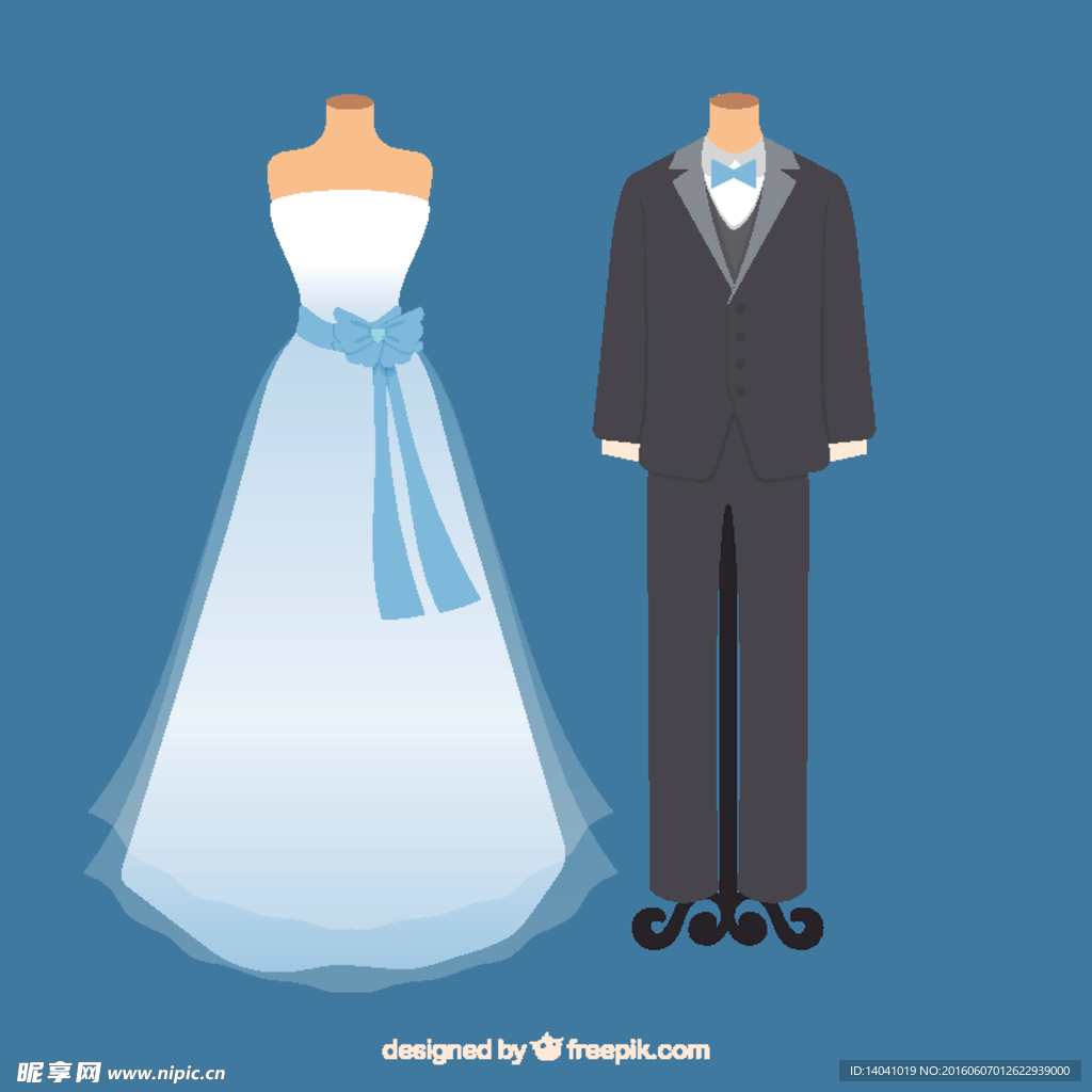 可爱的婚纱礼服