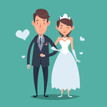 卡通风格婚礼