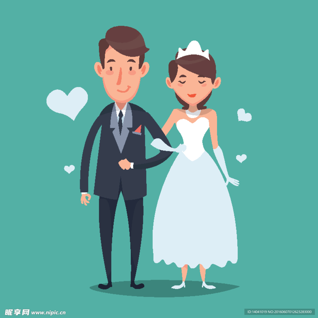 卡通风格婚礼