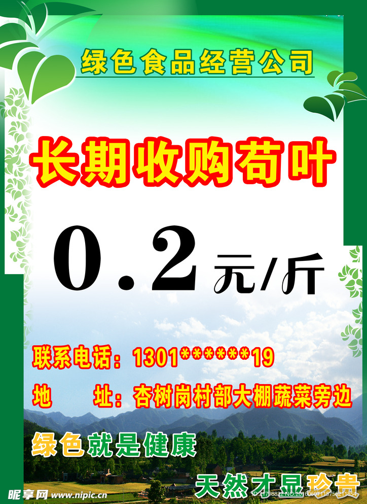 绿色产品版面