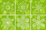 绿色雪花