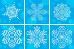 蓝色雪花