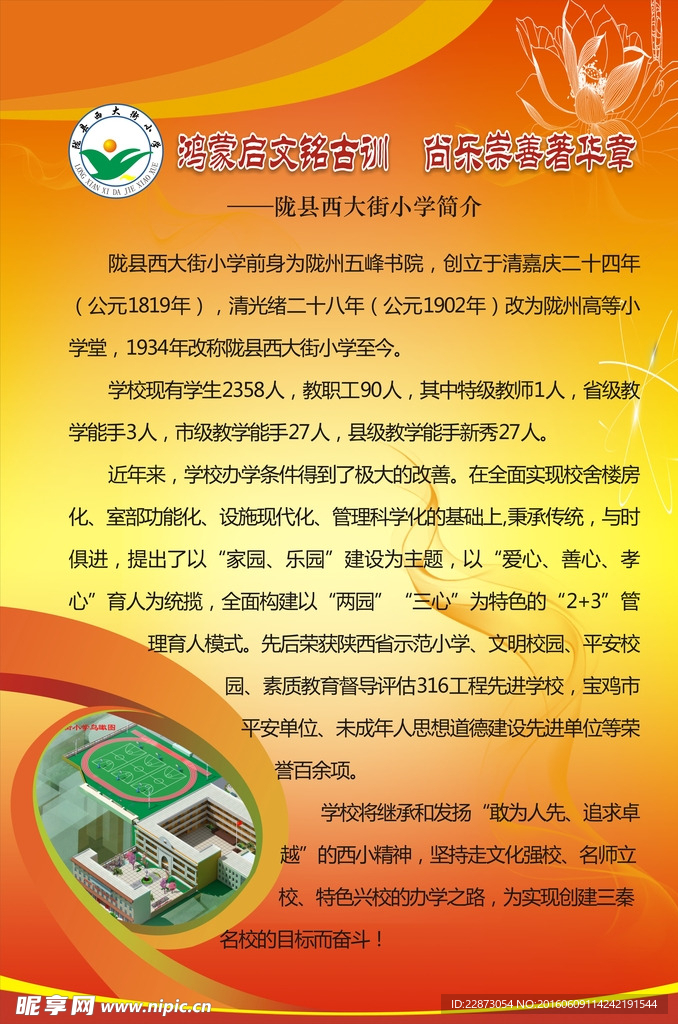 学校简介展版
