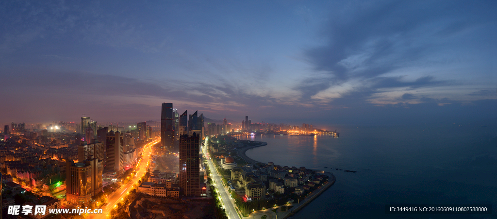 青岛海边夜景