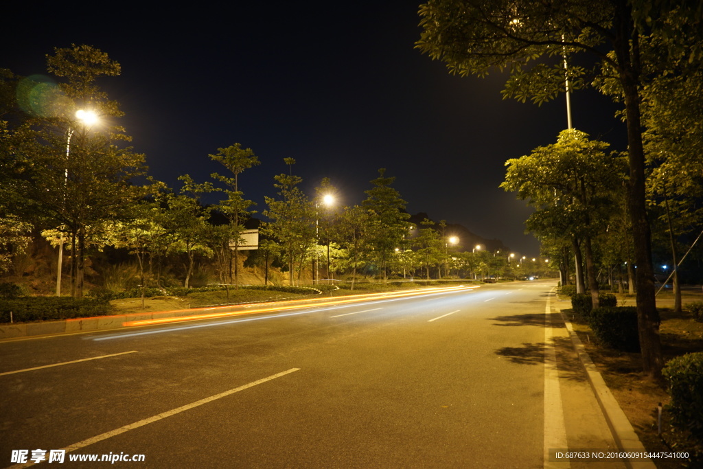 城市街道夜景