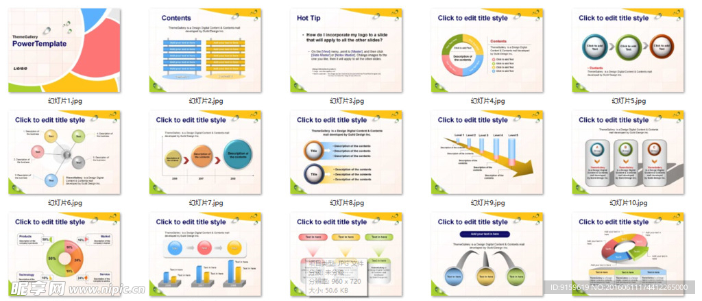 图表类型ppt