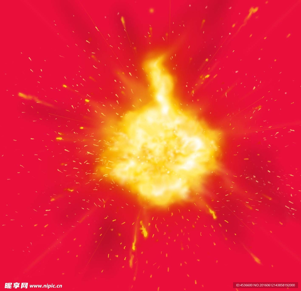 红色 爆炸