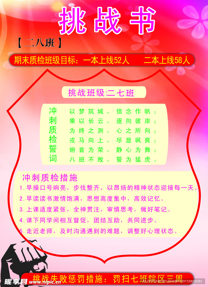 高考挑战书 冲刺