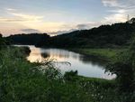 夕阳湖光山色
