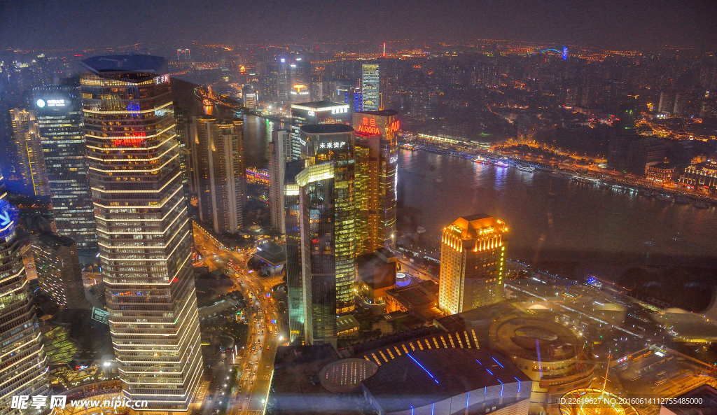 上海陆家嘴夜景