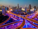 上海立交桥夜景