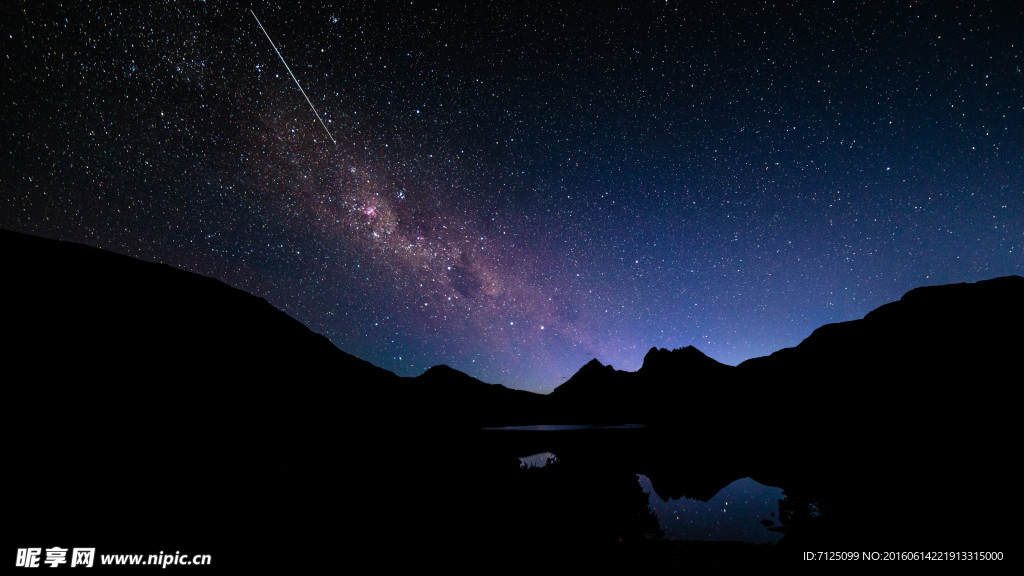 夜空银河美景