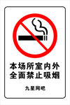 禁止吸烟  网吧牌