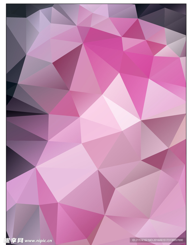 淡紫色多边形晶格背景素材