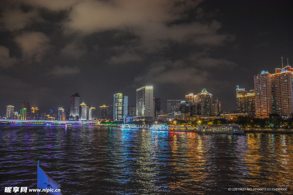 广州夜游珠江夜景