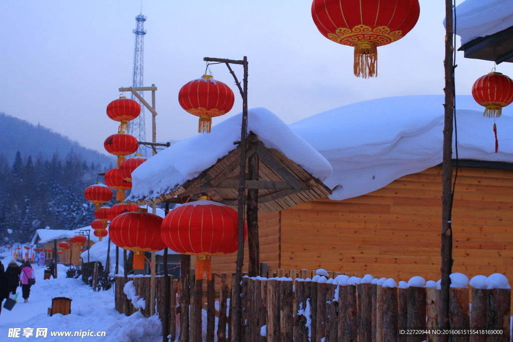 中国雪乡民居