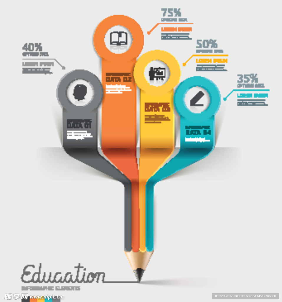 创意商务信息图表设计矢量素材