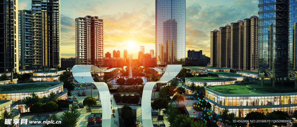 商业住宅效果图