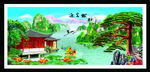 迎客松装饰画