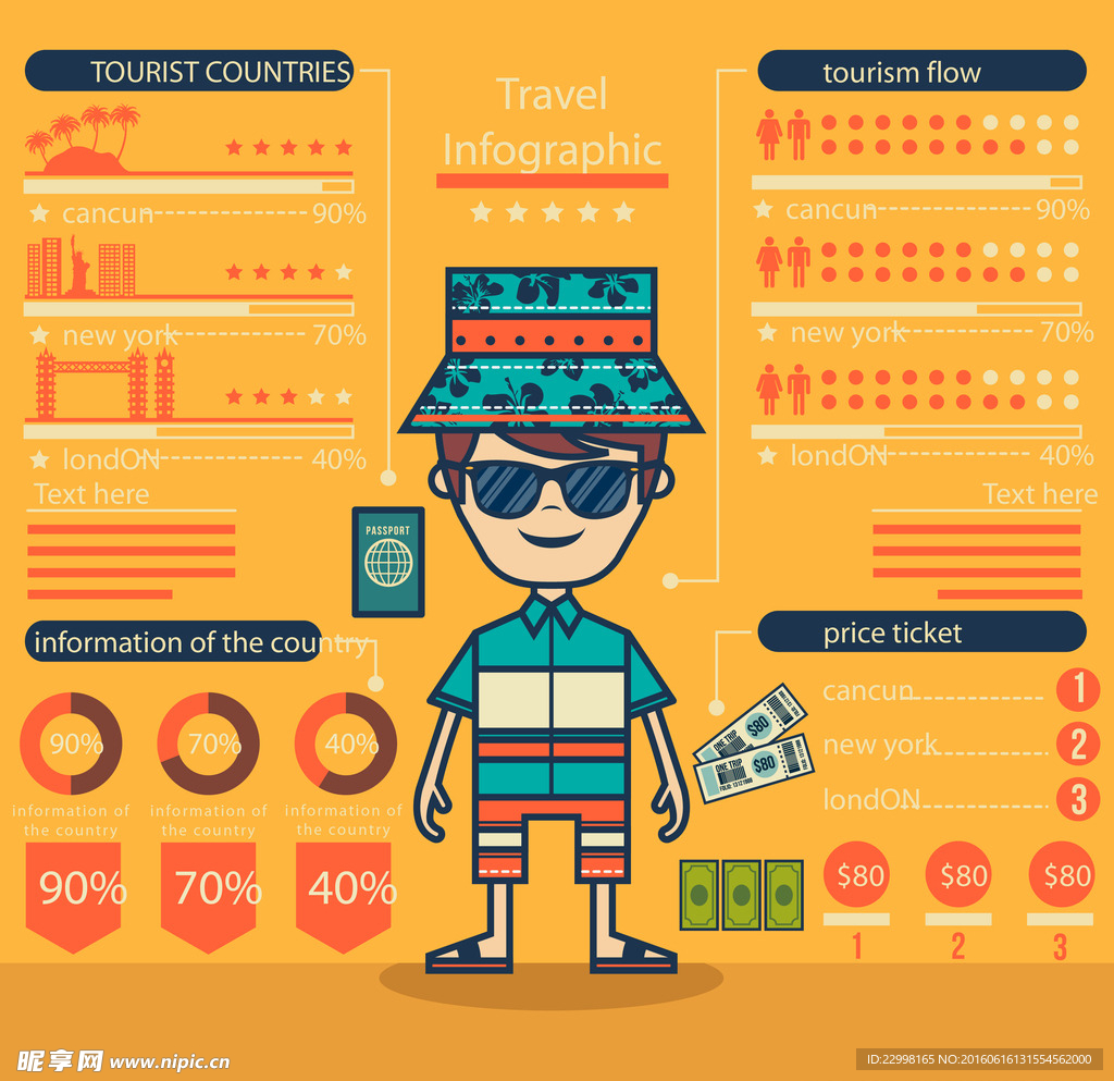 男孩在假期旅行