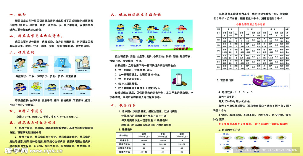 糖尿病折页