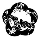 花形兔子 剪纸