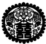 喜鹊登梅 双喜窗花