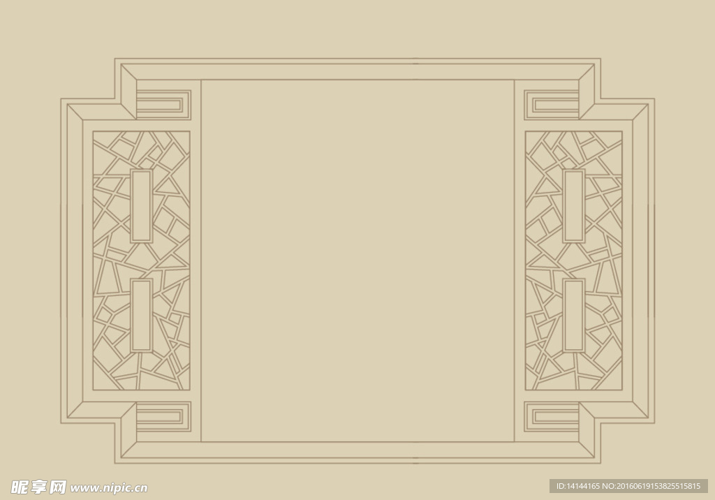 中式窗纹图案