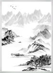 国画山水素材