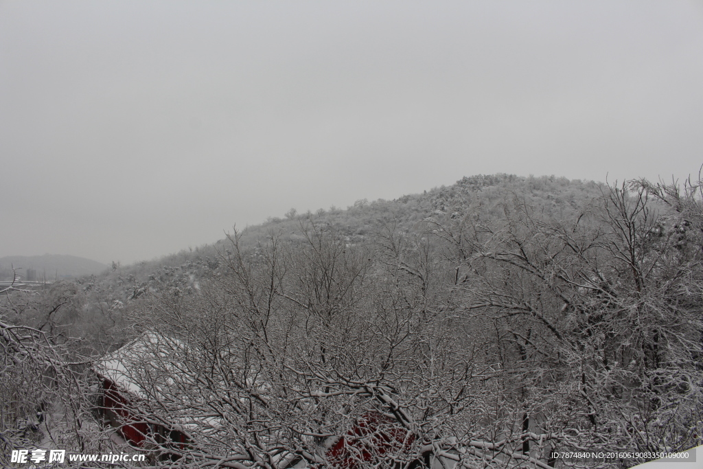 长城雪景