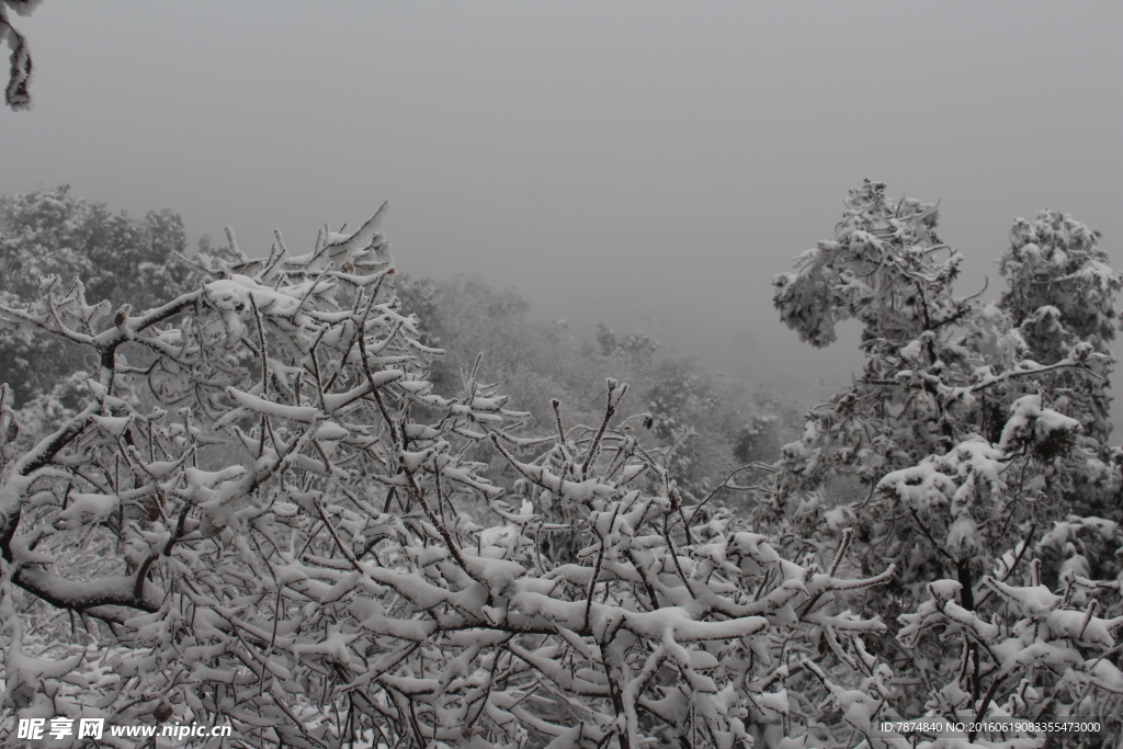 长城雪景