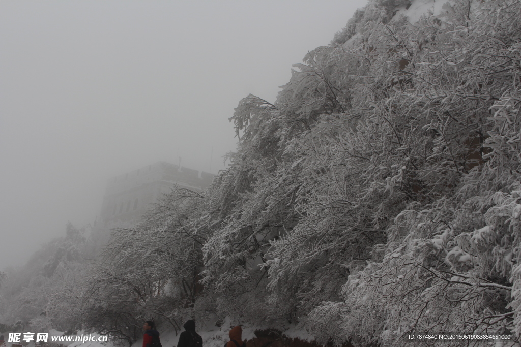 长城雪景