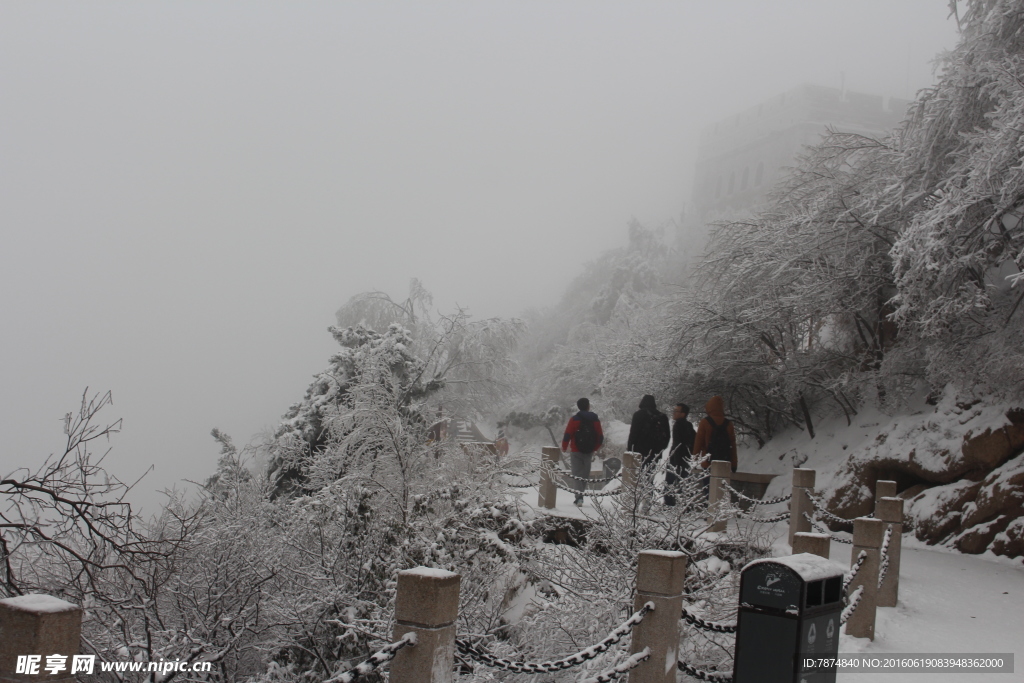 长城雪景