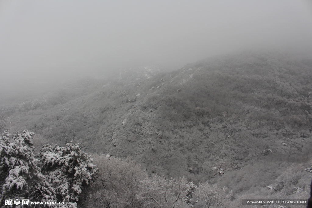 长城雪景