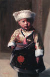 藏族小孩