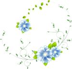 鲜花花纹花藤