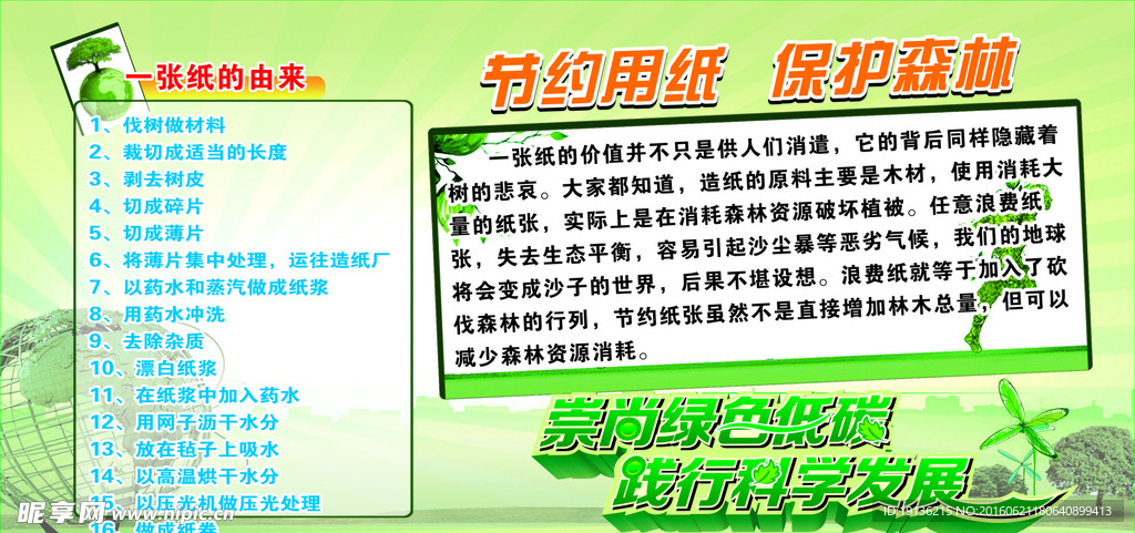 节约用纸宣传栏